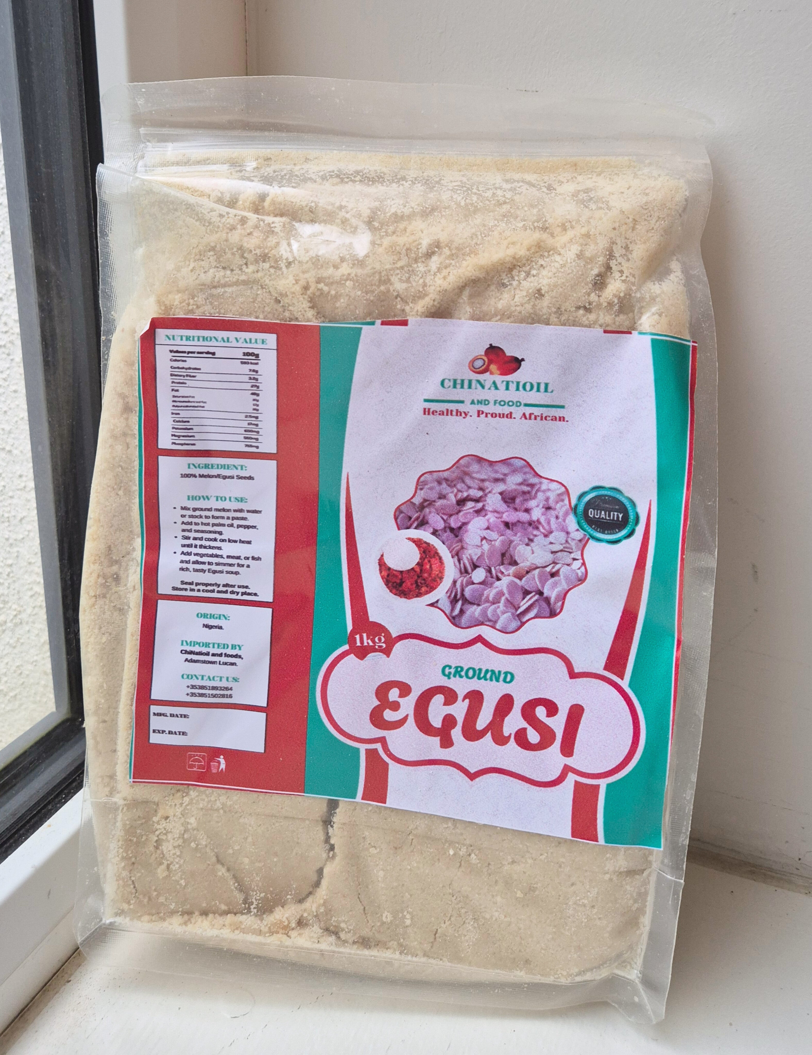 Premium Ground Egusi, Melon Seeds (1kg)