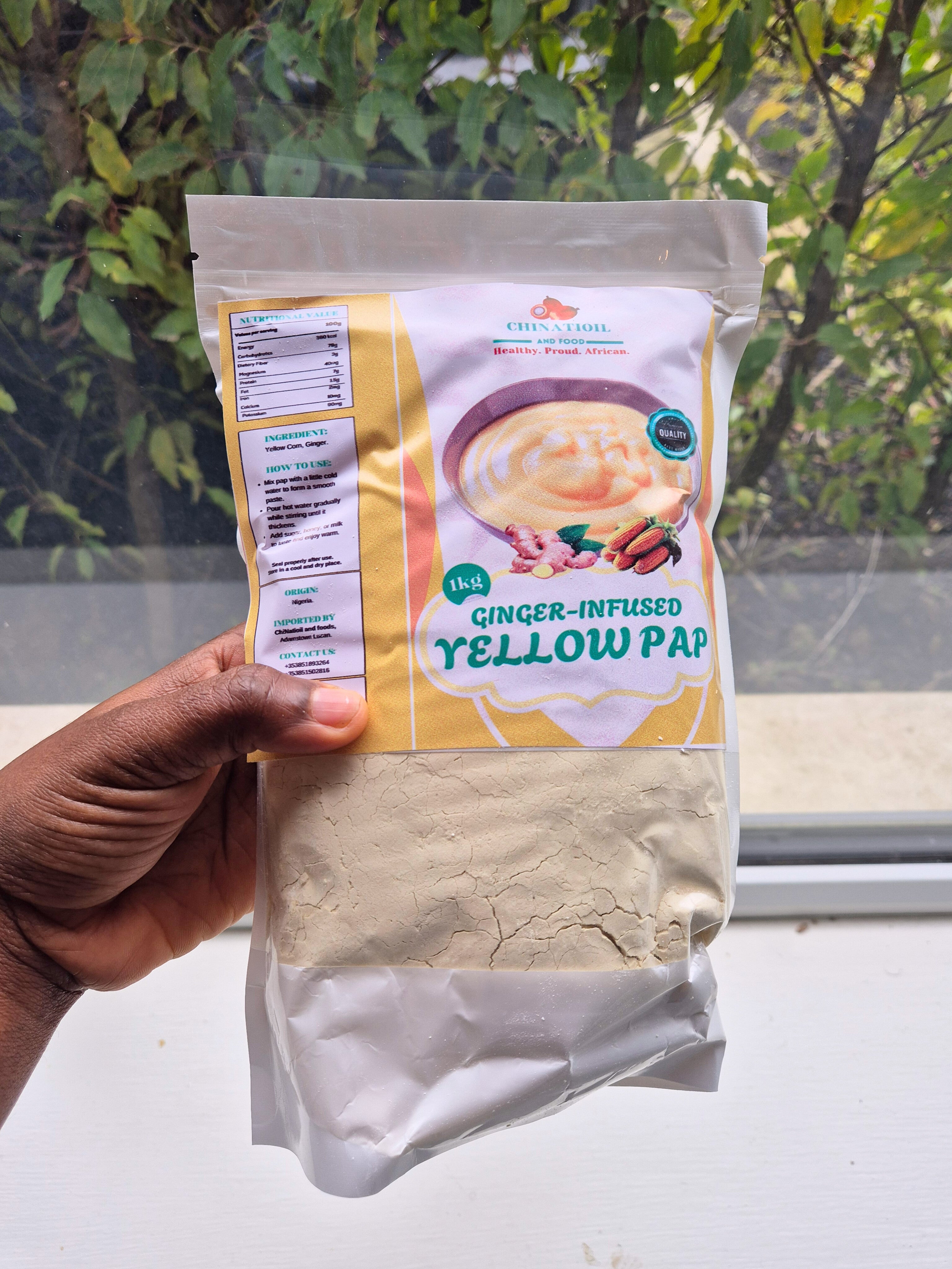 Ginger Infused yellow pap (ogi)1kg